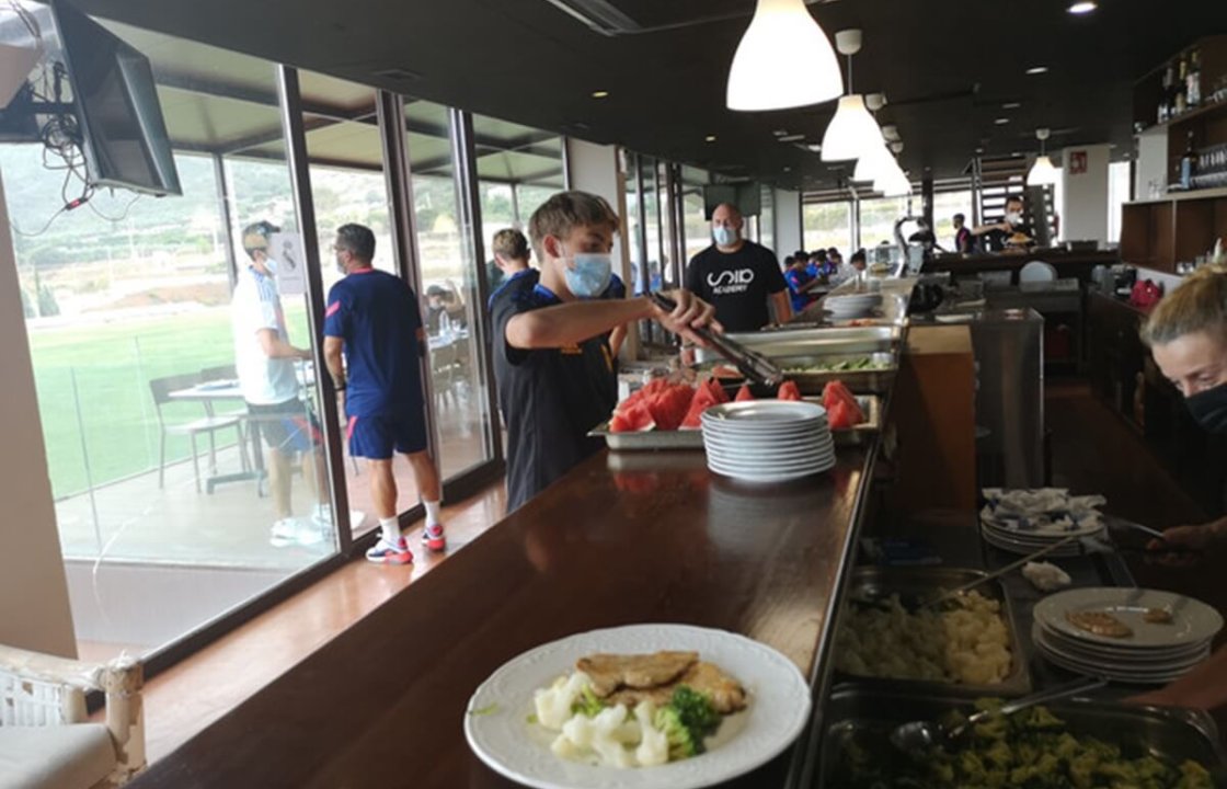 Playing in a high performance center in Spain